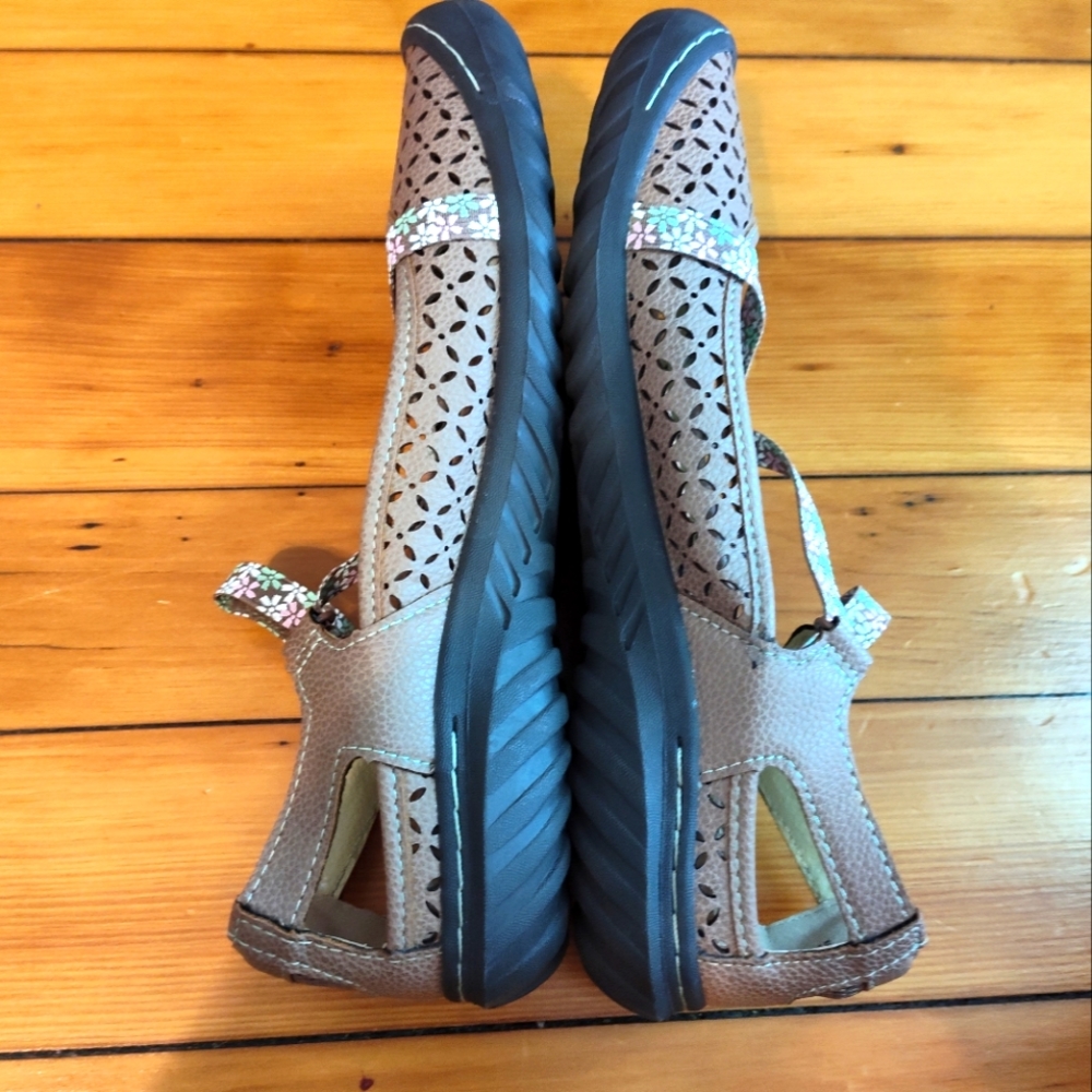 Jbu Mary Janes With Memory Foam In Light Brown - image 3